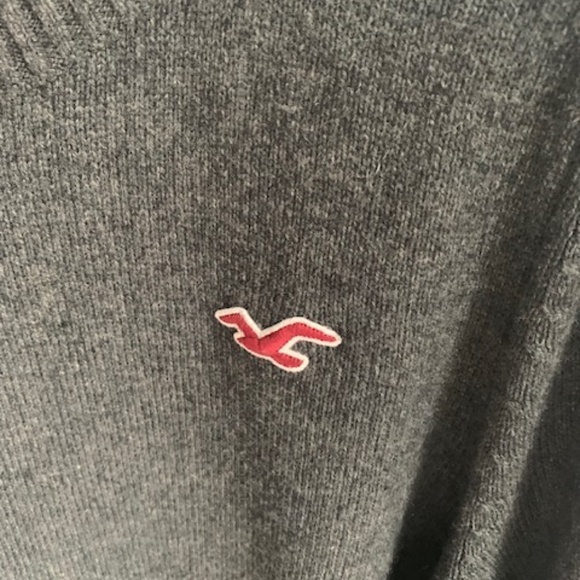 Hollister like new grey sweater xl wool mix - Picture 3 of 5